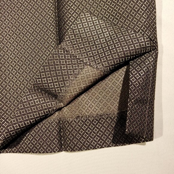 ELISABETH by Liz Claiborne Pants sz 16W Silk Shiny Silver Diamond Print NWT - Picture 10 of 12